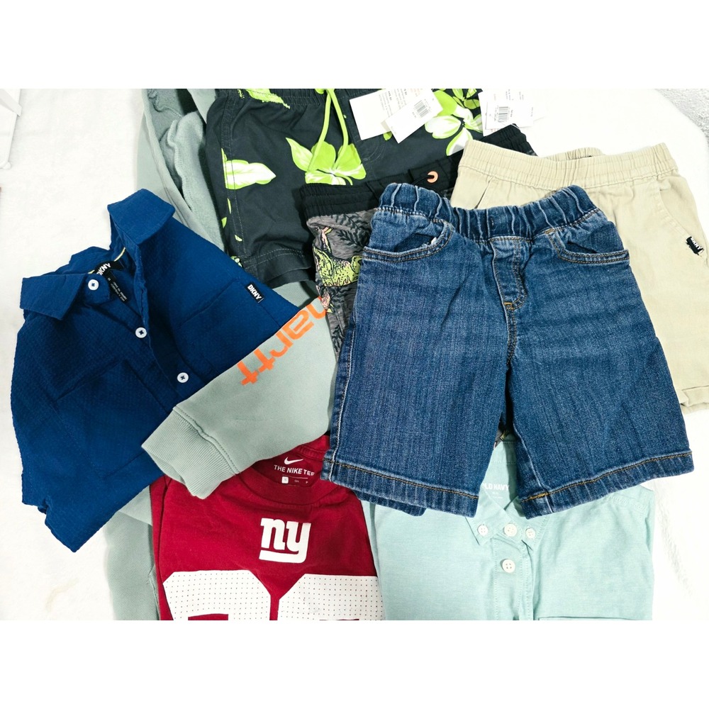 Lot of 8Pcs Boys kids Carhartt Old Navy Jumping Beans DKNY Nike Size 5-6
